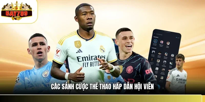 Thể Thao BAY789 2 Các sảnh cược thể thao hấp dẫn hội viên